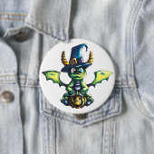 Magisch Halloween Dragon Design Ronde Button 4,0 Cm (In situ)