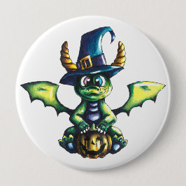 Magisch Halloween Dragon Design Ronde Button 4,0 Cm