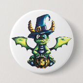 Magisch Halloween Dragon Design Ronde Button 7,6 Cm (Voorkant)
