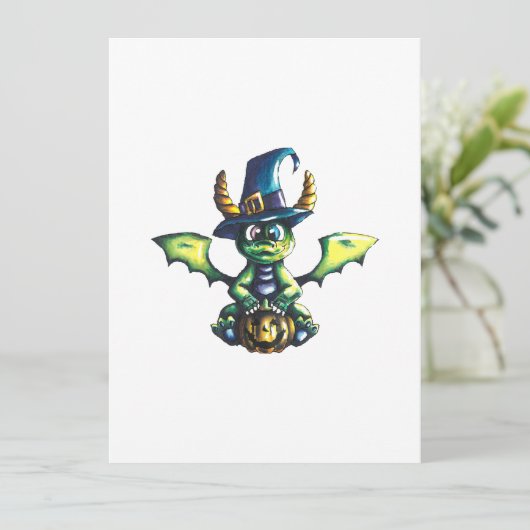 Magisch Halloween Dragon Design Save The Date (Staand voorkant)