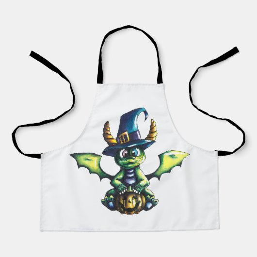 Magisch Halloween Dragon Design Schort (Voorkant)