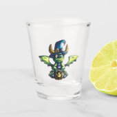 Magisch Halloween Dragon Design Shot Glas (Voorkant)