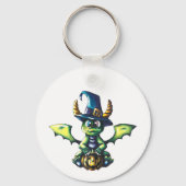 Magisch Halloween Dragon Design Sleutelhanger (Achterkant)