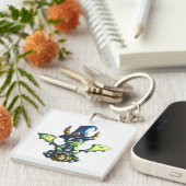 Magisch Halloween Dragon Design Sleutelhanger (Voorkant Rechts)