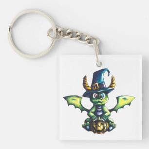 Magisch Halloween Dragon Design Sleutelhanger