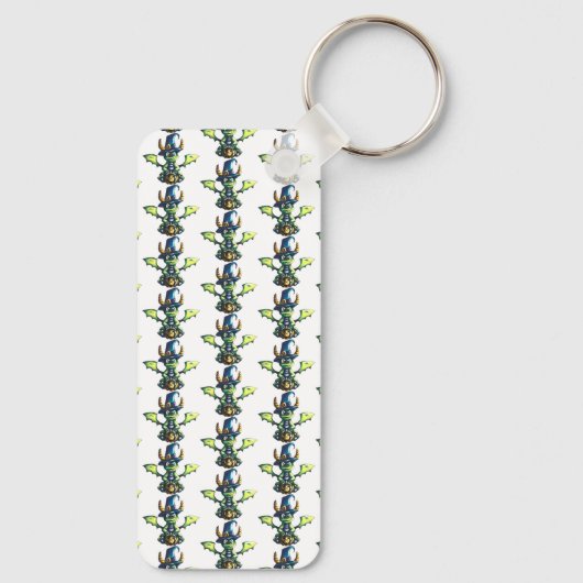 Magisch Halloween Dragon Design Sleutelhanger (Achterkant)