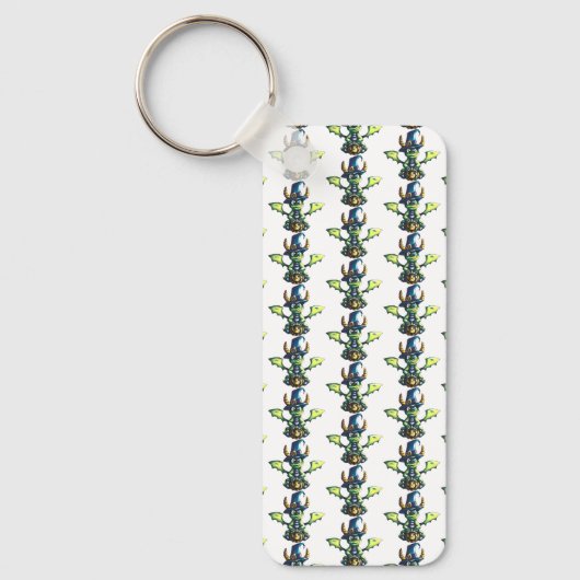 Magisch Halloween Dragon Design Sleutelhanger (Voorkant)