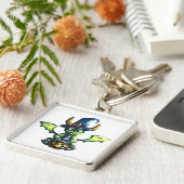 Magisch Halloween Dragon Design Sleutelhanger (Zijkant)