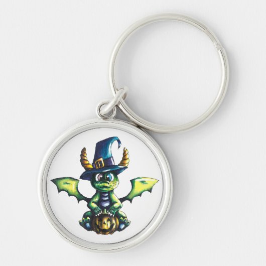 Magisch Halloween Dragon Design Sleutelhanger (Voorkant)