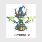 Magisch Halloween Dragon Design Sticker (Vel)