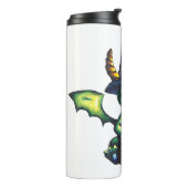 Magisch Halloween Dragon Design Thermosbeker (Gedraaid links)