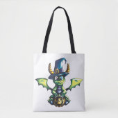 Magisch Halloween Dragon Design Tote Bag (Voorkant)