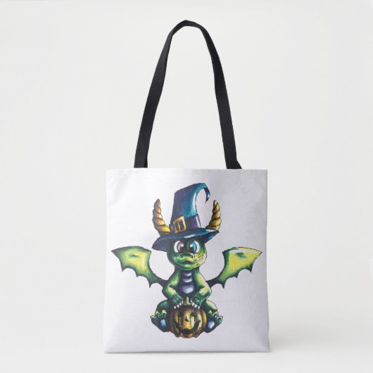 Magisch Halloween Dragon Design Tote Bag (Voorkant)