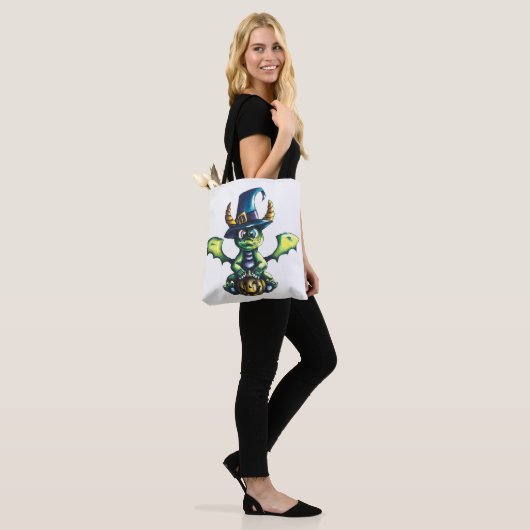 Magisch Halloween Dragon Design Tote Bag (Op model)