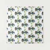 Magisch Halloween Dragon Design Wandkleed (Voorkant (horizontaal))