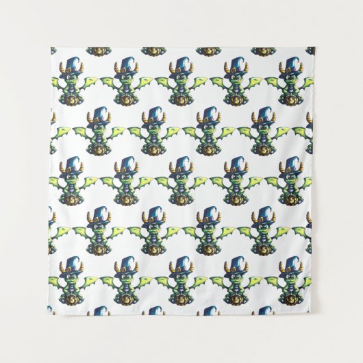 Magisch Halloween Dragon Design Wandkleed (Voorkant)