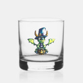 Magisch Halloween Dragon Design Whisky Glas (Achterkant)