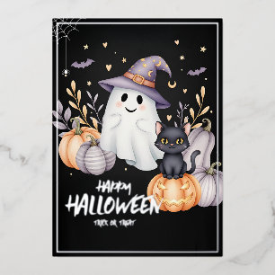 Magisch Halloween feest Folie Uitnodiging