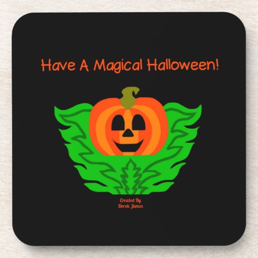 Magisch Halloween Pumpkin Hard Onderzetter van pla (Voorkant)