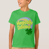 Magisch Heerlijke Pastel Regenboog St Patricks Dag T-shirt (Voorkant)