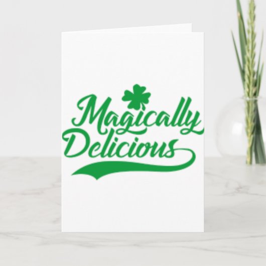 Magisch Heerlijke St. Patrick Dag Kaart (Voorkant)