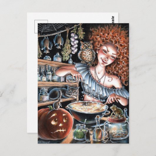 Magisch heet briefkaart (Voorkant / Achterkant)