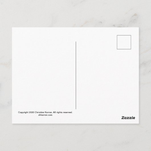 Magisch heet briefkaart (Achterkant)