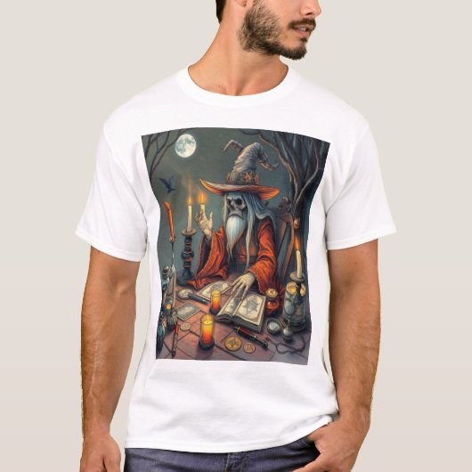 Magisch heks man t-shirt (Voorkant)