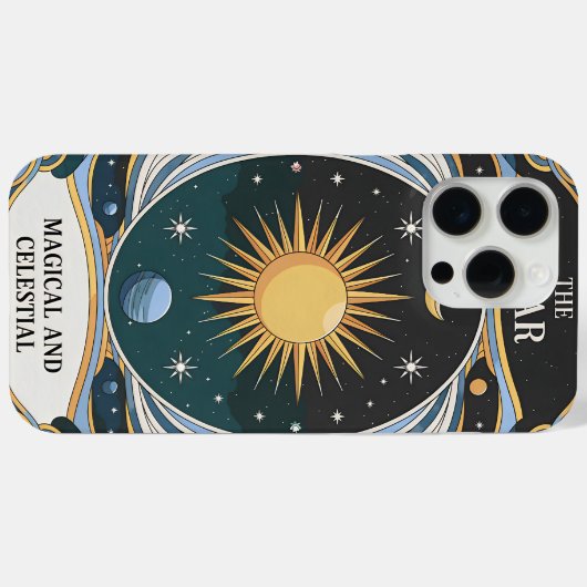 Magisch hemels ster en kosmisch maanontwerp Case-Mate iPhone case (Achterkant (horizontaal))