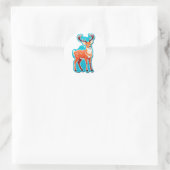 Magisch Hert Bosland Ronde Sticker (Tas)