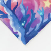 Magisch ijs elf sneeuw bos bevroren sprookje fleece deken (Hoek)