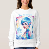 Magisch ijs elf sneeuw bos bevroren sprookje trui (Voorkant)