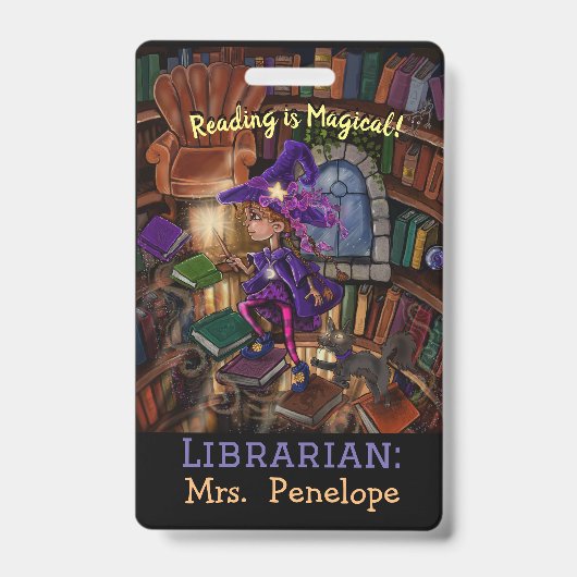 Magisch in de Bibliotheek "het Lezen is Magisch" Badge (Voorzijde)