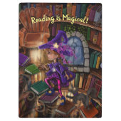 Magisch in de Bibliotheek "het Lezen is Magisch" Klembord (Achterkant)