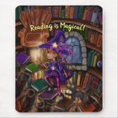 Magisch in de Bibliotheek "het Lezen is Magisch" Muismat (Voorkant)