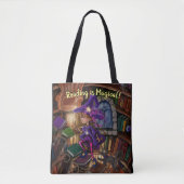 Magisch in de Bibliotheek "het Lezen is Magisch" Tote Bag (Voorkant)
