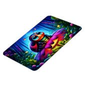 Magisch insect in een lichtgevend nachtelijk bos magneet (Linkerzijde)