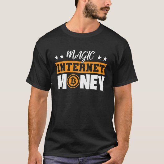 Magisch internetgeld  Bitcoin T-shirt (Voorkant)