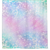 Magisch Iridescent Glitter bespaart roze design Douchegordijn (Voorkant)