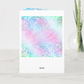 Magisch Iridescent Glitter bespaart roze design Feestdagen Kaart (Achterkant)