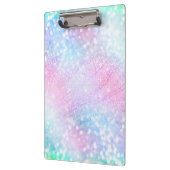 Magisch Iridescent Glitter bespaart roze design Klembord (Links)