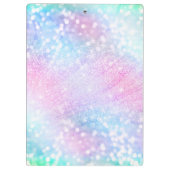 Magisch Iridescent Glitter bespaart roze design Klembord (Achterkant)