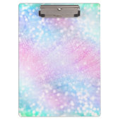Magisch Iridescent Glitter bespaart roze design Klembord (Voorkant)