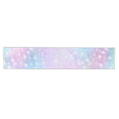 Magisch Iridescent Glitter bespaart roze design Medium Tafelloper (Horizontaal)