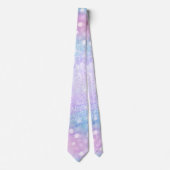 Magisch Iridescent Glitter bespaart roze design Stropdas (Voorkant)