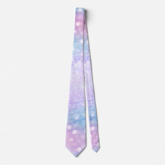 Magisch Iridescent Glitter bespaart roze design Stropdas (Voorkant)