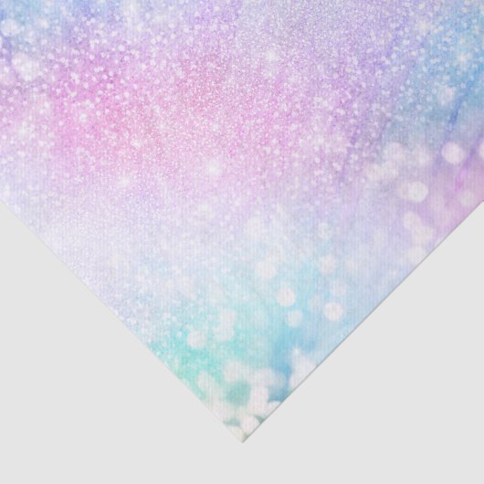 Magisch Iridescent Glitter bespaart roze design Tissuepapier (Detail)