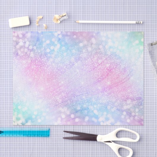 Magisch Iridescent Glitter bespaart roze design Tissuepapier (Craft)