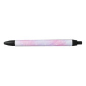 Magisch Iridescent Glitter bespaart roze design Zwarte Inkt Pen (Voorkant)