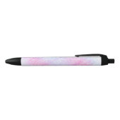Magisch Iridescent Glitter bespaart roze design Zwarte Inkt Pen (Bovenkant)